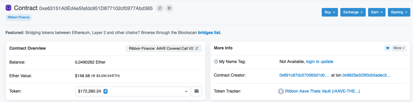 aave theta etherscan